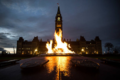 Canadian Parliament Buildings Peace Tower With Centennial Flame.png