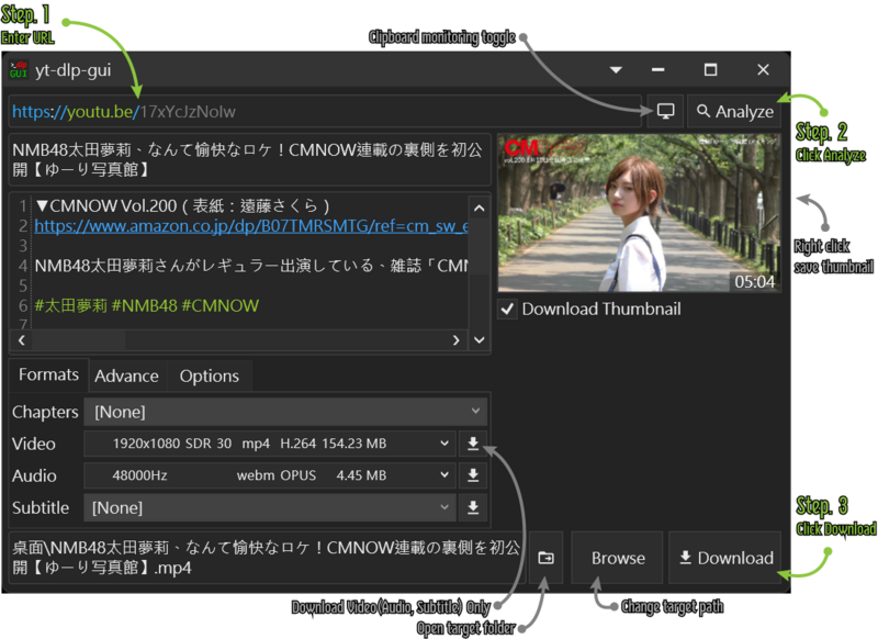 File:YT-DLP-GUI Screenshot01.png
