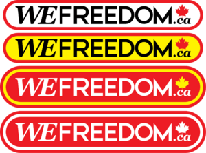 Four variations of the new WEFreedom logo for the new web-domain WEFreedom.ca.