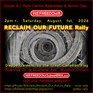 The web-flyer for the Reclaim Our Future Rally.